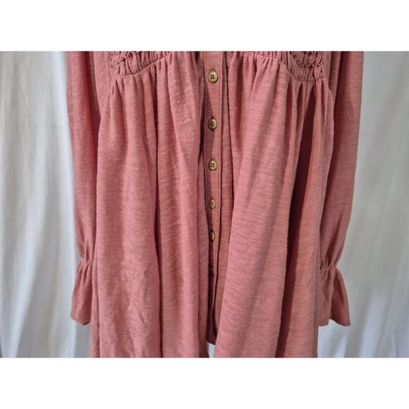 Free People Women's Don't Call Me Baby Rosie Pink Tunic Mini Dress XS - Picture 5 of 10
